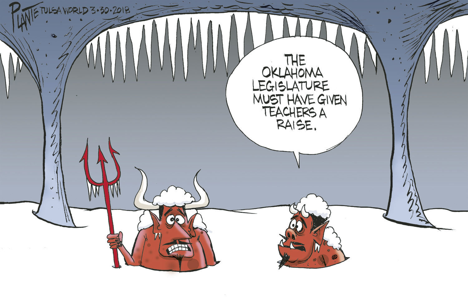 Bruce Plante Cartoon: A raise for teachers!?!